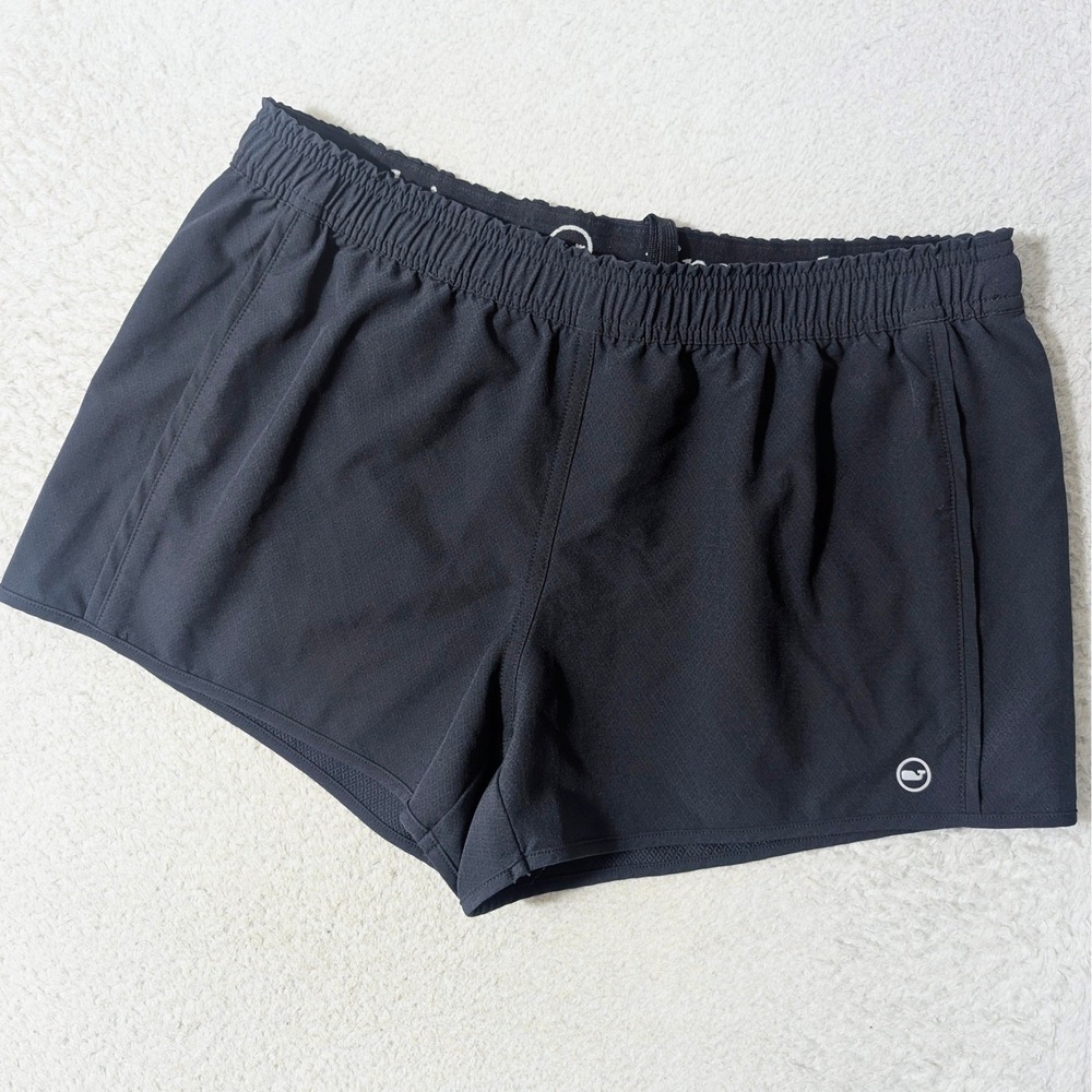 NEW Vineyard Vines Performance Shorts Women Sm Black 30/3 Stretch Running